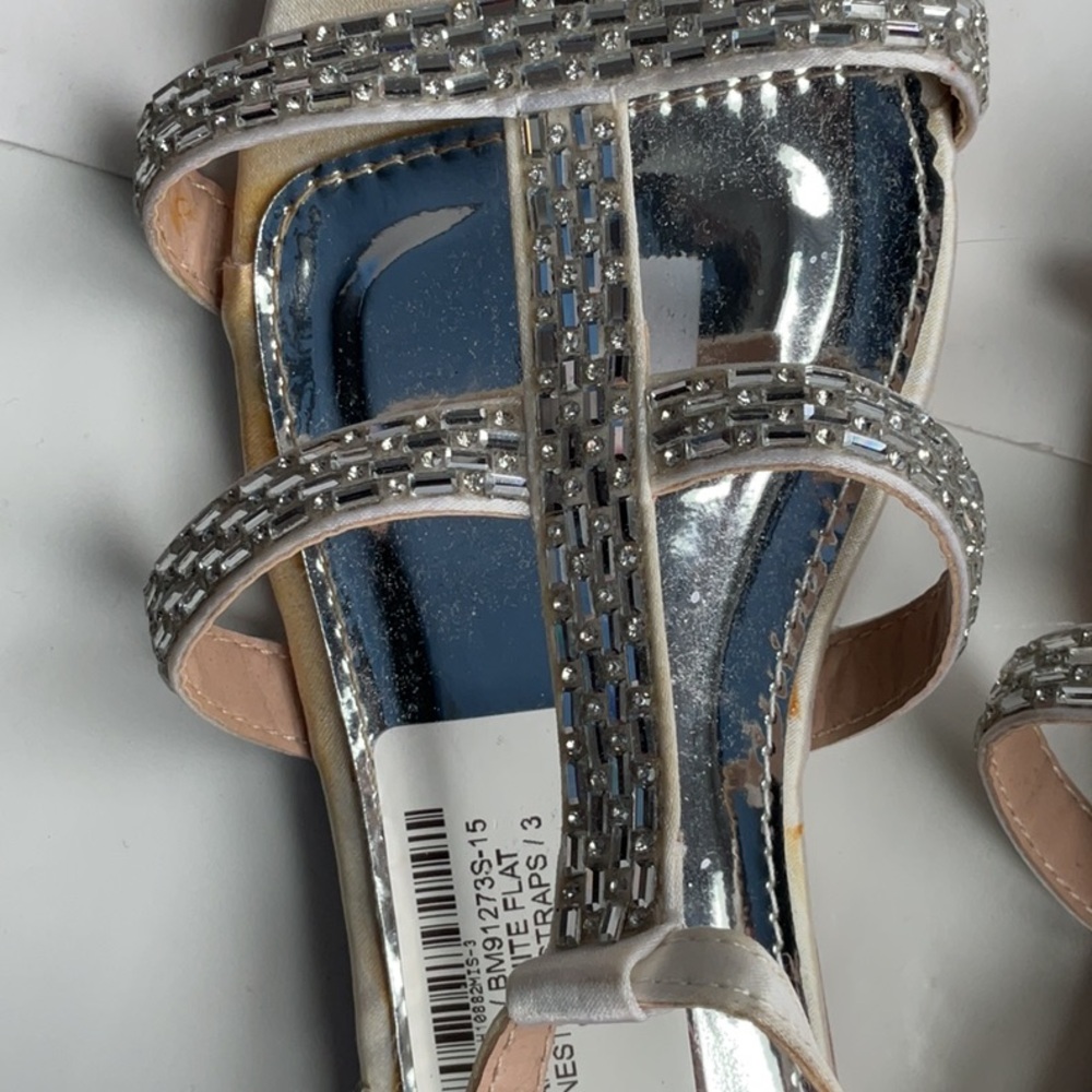 Badgley Mischka Rhinestone Sandals - Picture 7 of 9